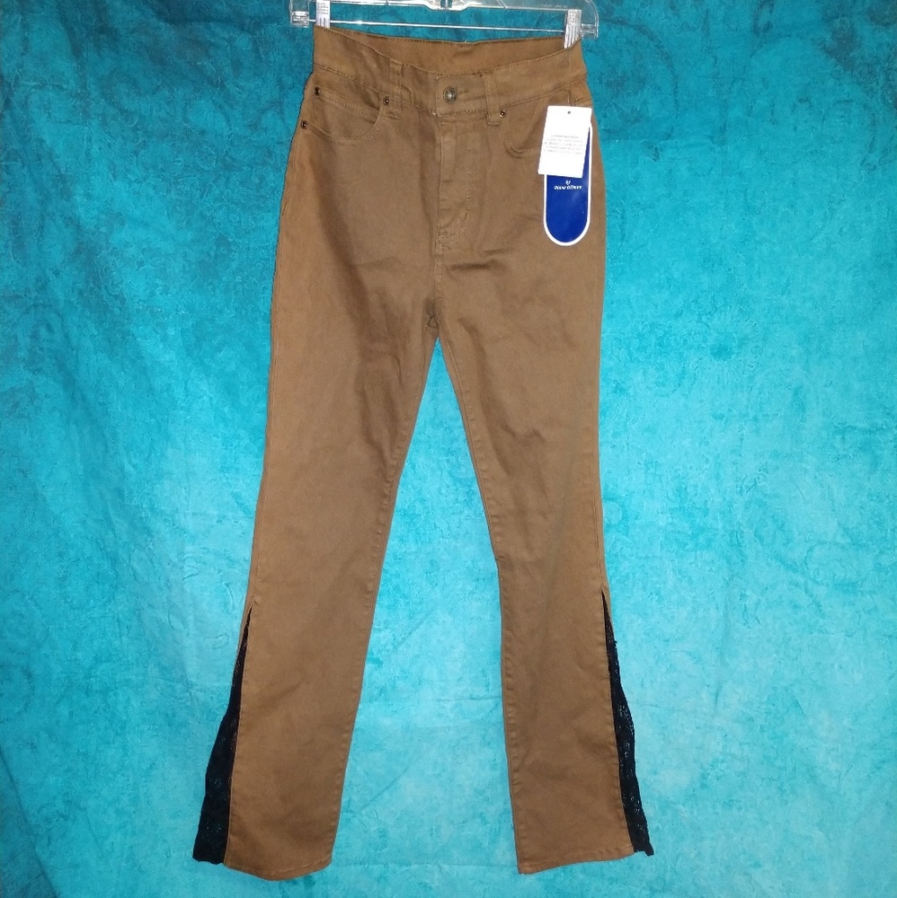 Diane gilman classic  bootcut with lace jeans